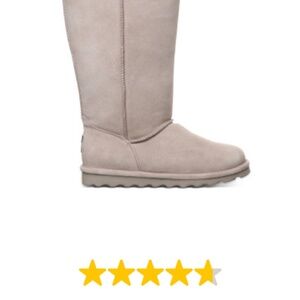 Bearpaw tall boots grey 9
